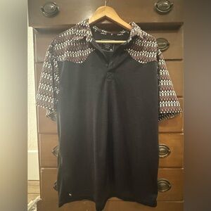 Men’s XLg polo shirt Rank / smoke free pet free